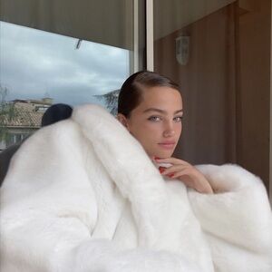 I.AM.GIA Elegant White Faux Fur Coat ( SOLD OUT DISCONTINUED)